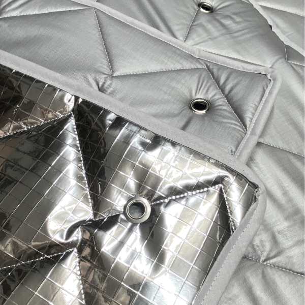 Thermomattenset T5 / T6 / T6.1 Multivan mit Sonnenschutzrollos und durchgehenden Fenstern PREMIUM